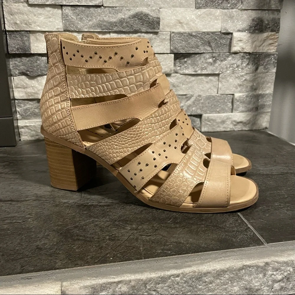 Gimmicks Studded Leather Heeled Sandal - Picture 1 of 9